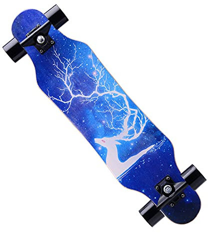 DFWYG Standard Skateboards 31 x8 Longboards mit ABEC-7 Lager, 7 Lagen Maple Wood Deck Skate Boards für Kinder Jungen Mädchen Teenager Erwachsene Anfänger Profis,Elk