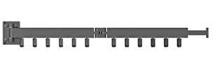 Wäscheständer/Wäschetrockner Faltbare Kleiderbügel Kleiderbügel Hängende Rack Heavy Duty Retractable Wandhalterung Kleidung Trockengestell for Schlafzimmer Waschküche im Freien Schlafzimmer Startseite