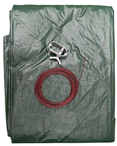 poolomio® Bâche d'hiver pour Piscine Ovale 7,30 x 3,70 m | Bâche hivernale renforcée en Tissu 110 g/m² | avec Cordon de Fixation