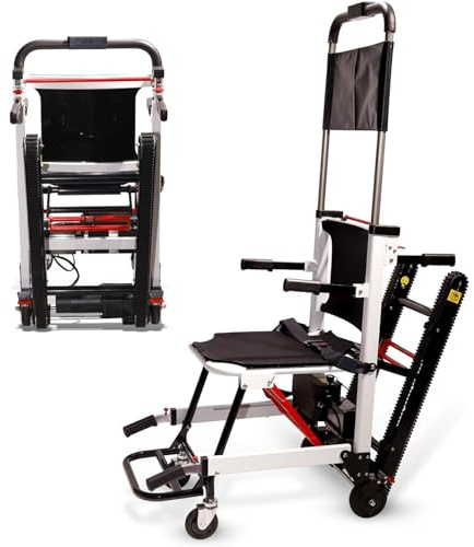 Montascale elettrico Montascale elettrico, sedia a rotelle pieghevole dell'elevatore di scala, sedia a rotelle manuale dell'arrampicata della scala per gli anziani disabili, strumento di as-sistenza p