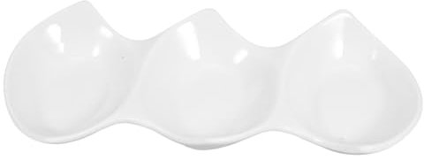 PACKOVE Plato De Cerámica Para Salsa Plato De Cerámica Para Salsas Wasabi Kétchup Diseño Antideslizante