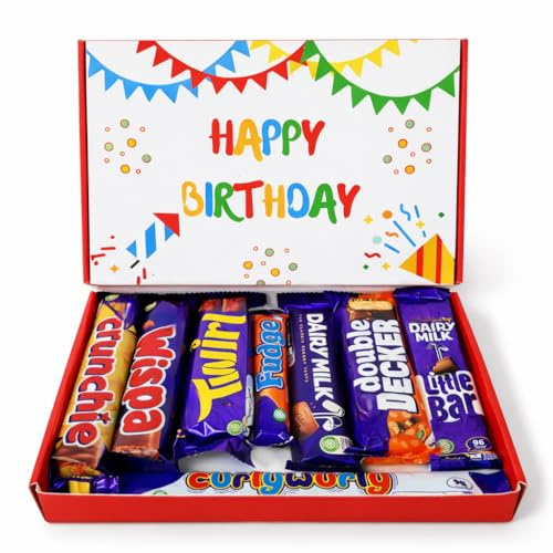 Birthday Chocolate Gift Box for Men & Women – Chocolate Hamper & Assorted Chocolate Gifts, Happy Birthday Present, Letterbox Friendly Chocolate Box | Belladona Gifts