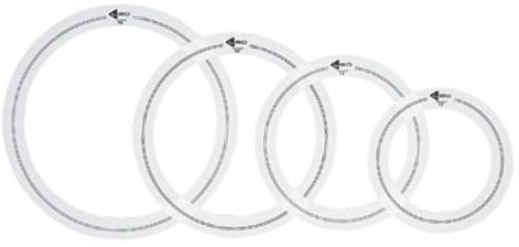 Luwecf 4 Dämpfungsringe für Trommeln, Schlagzeugzubehör, Hochwertige Schalldämpfer, 16 Zoll 14 Zoll 13 Zoll 12 Zoll