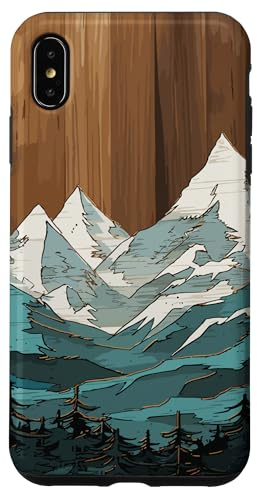 Montagnes en plein air, nature, randonnée, forêt, paysage, thème bois Coque pour iPhone XS Max