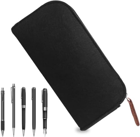 WUSJCOF Filz Mäppchen Kosmetiktasche Multifunktions Briefpapier Beutel Federmäppchen für Stifte Bleistifte Gel-Stift Markierungen Schulbedarf
