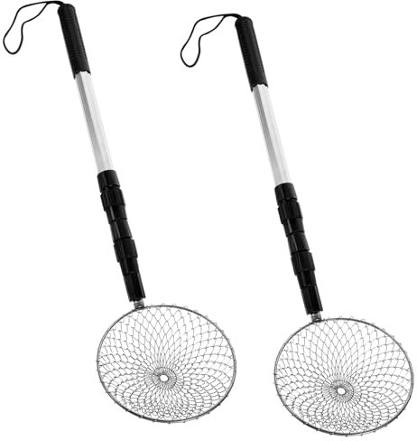 BCOATH Multifunktions Sandsieb Und Strandschaufel Satz Für Kinder Mit Teleskopstiel Rostfreiem Edelstahl Tragbar Muschelsammler Für Strandgebrauch