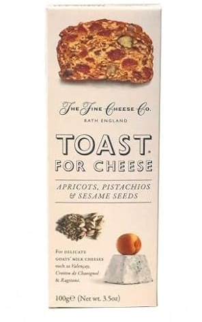 THE FINE CHEESE CO. | Confezione da 6 fette biscottate con albicocca, pistacchi e semi di sesamo 6x100g