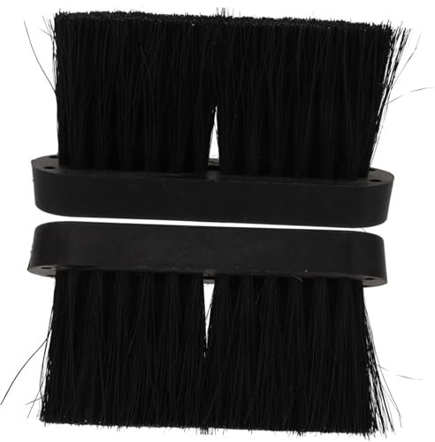 VALICLUD 2sets Fireplace Brush Head Replacement Cleaning Accessories for and Home Use Practical and Easy to Install Broom Head for Efficient Fireplace Maintenance 2pcs*2