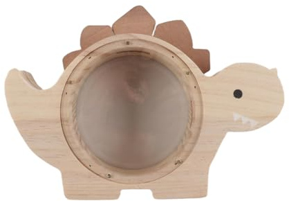 Orivin Dinosaurier-Sparschwein aus Holz, niedliche, unzerbrechliche Dino-Spardose, kreatives Sparglas als personalisiertes Geburtstagsgeschenk