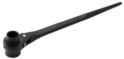 Heat Treated Steel Ratchets Spanner Wrench Suitable for Efficient Bolts Fastening in Workshops Scaffolding Repair Work Multiple Size Spanner