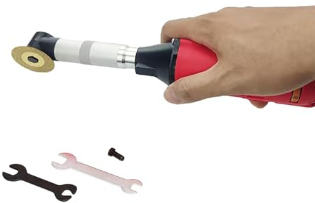 DOJOEUU Nettoyeur de Joints de carrelage électrique 350 W, 6 Vitesses réglables, Angle réglable à 90°, Vitesse de 15 000 TR/Min, pour Cuisine, Salle de Bain et Chambre à Coucher