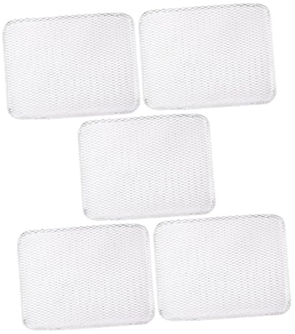 WEKADRIN 5 pièces Tapis de Barbecue Aluminium Alimentaire Tapis Grill Antiadhérent Jetable pour Cuisson Extérieure de Viandes Poissons et Légumes Matériau Sûr et Résistant Chaleur