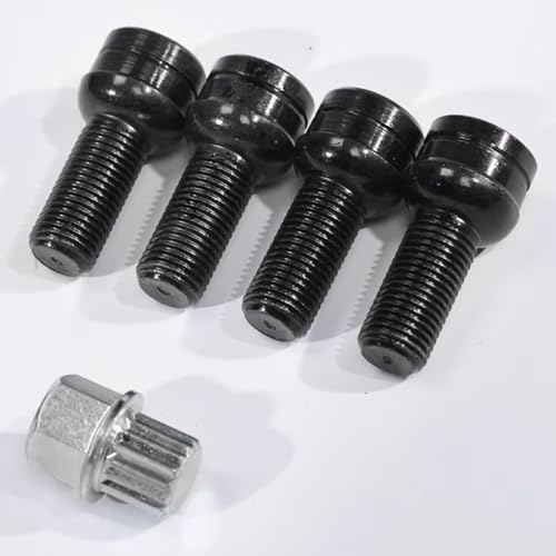 Kompatibel Mit VW Für Golf Für Beetle Autozubehör, Radmutter, 7 Mm, M14 X 1,5 Mm, Radschraubenbolzen Und Sicherungsradmutter, Passend Für Autoreifenschrauben Radbolzen abschließbar