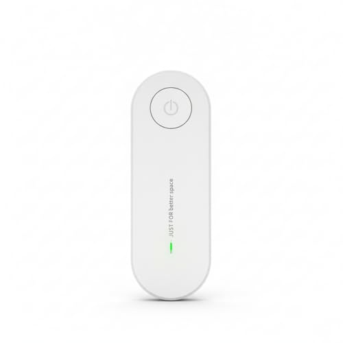 Rauchgeruch Entferner Steckdose – 0€ Folgekosten Ionisator (Weiß) | Filterloser Luftreiniger für Bad & Küche, 20dB flüsterleise, Netzstecker, Plug & Play für 15m²
