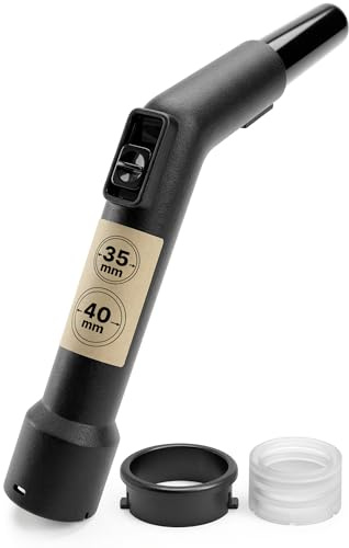 Universeller Staubsauger Handgriff mit Gewindeanschluss und Klemmen für Schläuche Ø 40 mm und Rohranschluss Ø 35 mm | 3 Jahre Garantie