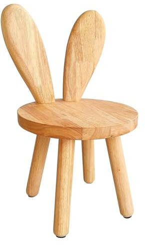 Kinderstuhl Kleiner-Hocker Mit Katzenohren, Massivholz Hocker, Stuhl Holz