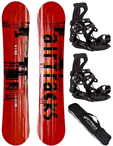AIRTRACKS Snowboard Set Tabla Linear Extra Wide Hombre 171 - Fijaciones Master L - SB Bag Nuevo