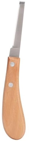 Hoof Knife Hufmesser für Pferde Superscharfes Rechte Hand Professionell Hufmesser Gerade Klingenform Kohlenstoffstahl Hufmesser Trimmwerkzeug für Rinderpferde(EIN Wort für die rechte Hand)