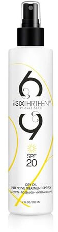 WEN 613 by Chaz Dean Dry Oil Intensive Treatment Spray - Sunscreen Spray SPF 20, Tanning Sunscreen, Suntan Lotion, Sunblock, Bronzing Sun Screen - Lemon Rosemary Vanilla Bean, 7 Fl Oz (Pack of 1)