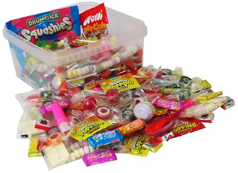 Boîte Spéciale avec Bonbon Rétro et Confiserie Classique - Idéales pour Bonbon Halloween et Fêtes d'Anniversaire 1kg