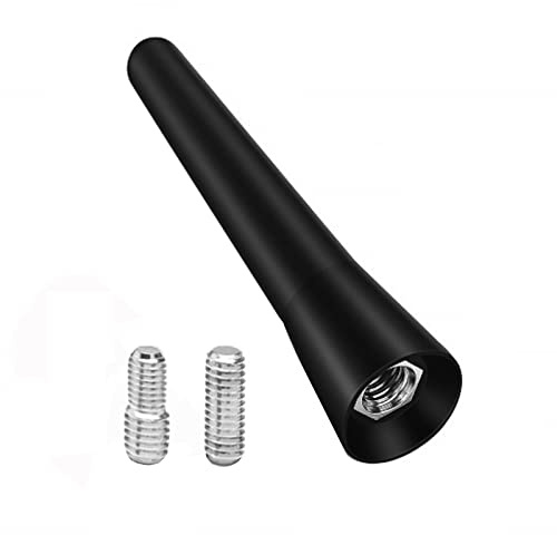 M14S Autoantenne Kurzstab 6,5 cm – Universal Dachantenne mit 16V Gewinde-Adapter, starker FM/AM/DAB Empfang, kompakte KFZ Radioantenne für klaren Signalempfang & einfache Montage