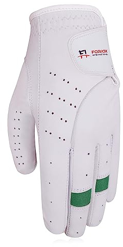 Foriox International Guantes de golf para todo tipo de clima para hombre, diestros y zurdos, para golfistas, se adaptan cómodos, de cuero antideslizante y flexible