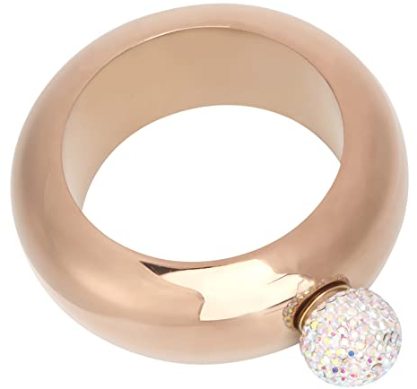 Armband-Flasche, Edelstahl-Flasche, Armreif, Flasche, Auslaufsicher, Armreif, Flachmann, Metall-Wasserflasche, Leicht zu Tragen, Armband-Krug für Party, Hochzeit, 90 Ml (helles