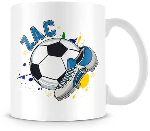 Personalised Footballer Mug Gift, Best Football Player Gift, Football Game Gift, Coffee, Tea Mug.