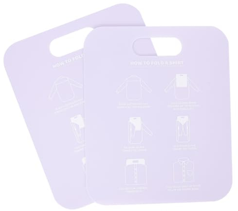 Happyyami 2pcs Pp Garment Folder for Efficient Clothes Folding Creative Shirt Shirt Folding Board Tool for Closet Organization and Travel