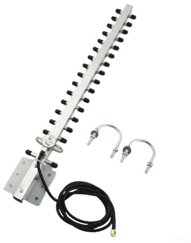 Gbtdoface RP-SMA - Antena direccional para Exteriores de 25 dBi, 2,4 GHz, Antena para Yagi WiFi para enrutador