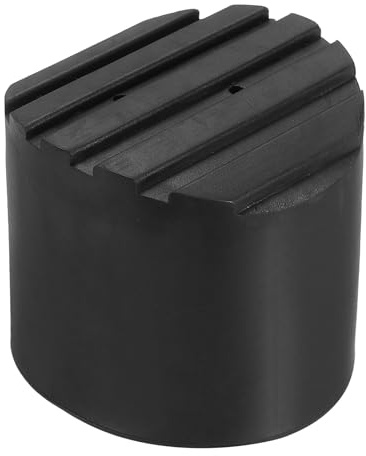 PATIKIL Escalera Antideslizante Pies 3/76mm, 1uds Goma Redondo Pie Protector Estera Cojín Reemplazo para Telescópica Plegable Extensión Escalera Protección, Negro