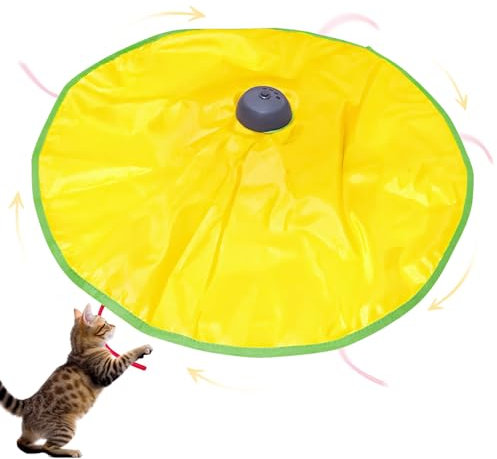 Katzenspielzeug Selbstbeschäftigung, Elektrisches Katzenspielzeug, Interaktive Spielmaus, Intelligenzspielzeug für Katzen, Smart Flip Katzenspielzeug, Interaktives katzenspielzeug, USB Aufladung