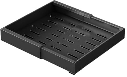 Plateau Tiroir Coulissant Cuisine à Largeur RéGlable (32-52 L x 42 P x 7.5 H Cm), Tiroir Telescopique Cuisine Adhesif, Organiseurs De Placards, Rangement Cuisine Sous Evier Cuisine,Sans PerçAge, Blanc