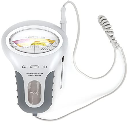 Water Quality Meter PH Tester Large Screen Portable Water Analyzer with Probe for Swimming Pool Spa