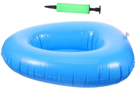 OUNONA Padella da Letto Gonfiabile per Disabili in Pvc Design Sgonfiabile e Bordi Lisci, Facile da Trasportare, per Viaggi e Campeggio
