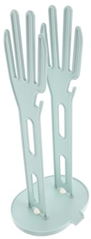 FIXOSHEE Kitchen Glove Drying Rack Drip Base Blue Kitchen Towel Rack Glove Storage Holder Countertop