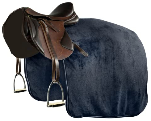 netproshop Fleece Ausreitdecke Nierendecke, Außen Weicher Plüsch Dunkelblau Cob Full XLFull, Groesse:XL Full, Farbe:Dunkelblau