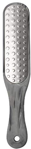 Uonlytech Piedi in Acciaio Inox Esfoliante per Piedi Rimozione di Calli e Morta per Appendere Grigio