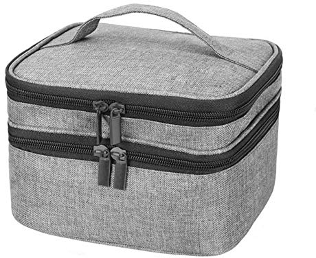 TARTIERY Nagellack Aufbewahrung Tasche, Abnehmbarer 2-lagiger Nagellack-Koffer, Ätherischer Ölbeutel Für Nagellacke Und Maniküre, Nagellackhalter, Für 30 Flaschen Aufbewahrungstasche Für Nagellacke