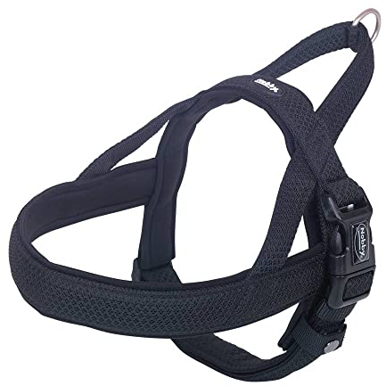Nobby Norwegergeschirr Mesh Preno, schwarz, L: 75-98 cm + 62 cm, B: 40/45 mm, 1 Stück