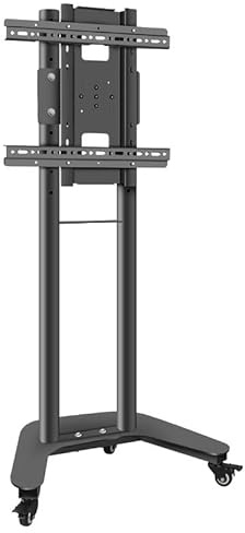 Nbgys Portable Tv Stand On Wheels - Rolling Tv Stand for 32-60 Inch Tvs with 400x400mm Vesa, Holds 82lbs, Mobile with Horizontal & Vertical Rotation