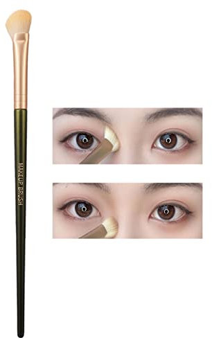 Nasenpinsel – präzise Mischung für Make-up in halber Form, Foundation für die Augenkontur, abgeschrägte Nasenbürste, Make-up-Werkzeug, Griff, Tube aus Woyufen