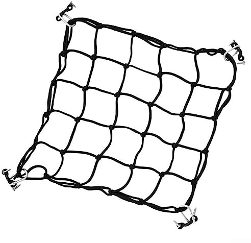 Kayak Deck Cargo Bungee Net with Pad Eyes and Snap Hooks for Kayak Canoe Boat Pack Accessories