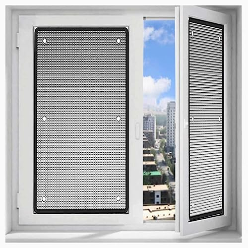 TZYYAO wärmeisolierende aluminisierte Folie,UV-Schutz Blendschutz Fensterfolie,Sonnenschutz Reflektierende Fensterfolie,8 mm dick,Isolierfolie Dämmfolie Für Wintergärten,Black-55×120cm(22×47)