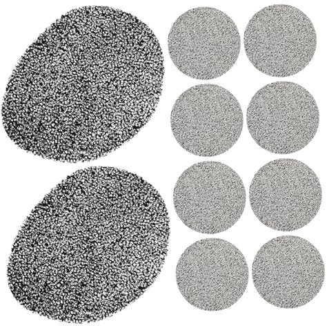 NULYLU 10pezzi Pad Di Spugna Riutilizzabile Per Filtro Da Cucina Accessorio Per Cappe Aspiranti Rimozione Di Fumi e Grassi Facile Da Installare e Lavabile
