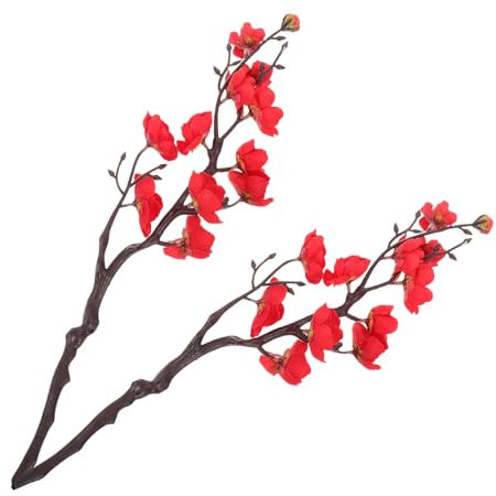Kisangel 2pièces Bouquet De Branches Artificielles De Fleurs De Prunier pour Décoration Intérieure Mariage Et Célébrations