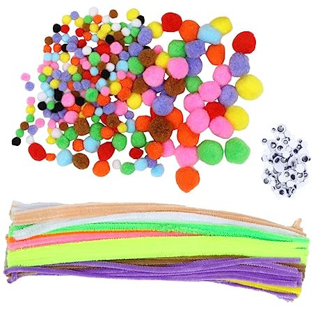 LALADEFIEE 1 Satz Wollstock Scrump Plüsch Plüschtier Pfeifenreiniger Für Kinder Kuscheltiere Für Kinder Stoffhunde Für Kinder Kidcraft-spielset Kinder Spielset Puppenaugen Machen Plüschpuppe