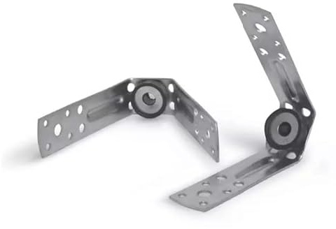 10 x Kanalhalter V-Form Trapezblechhalter Trapezblechhänger mit Schwingungsdämpfer