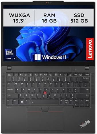 Lenovo - Notebook 13.3 Pollici ThinkPad X13 Gen 5, PC Portatile Professionale Windows 11 Pro, Intel Core Ultra 7 155U, RAM 16GB LPDDR5X, 512GB SSD NVMe - Laptop Grafica Intel, Computer Audio Dolby