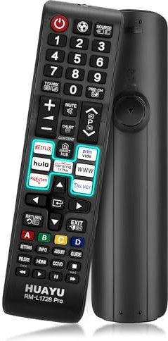 Universal for Samsung TV Remote, New Updated Replacement for Samsung Remote Controls for Smart Tv with 7 Shortcut Buttons, Compatible for LCD LED Neo QLED HDTV 3D Curved Frame TV